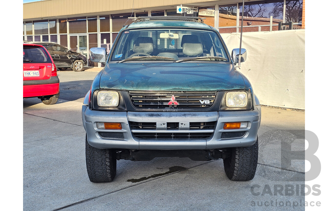 1/2001 Mitsubishi Triton GLS (4x4) MK Double Cab Utility Green 3.0L