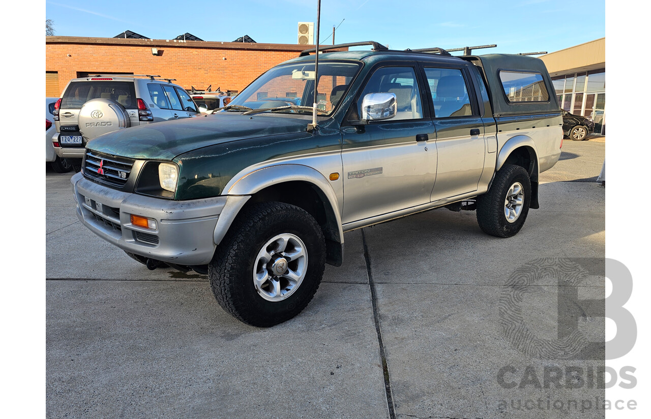 1/2001 Mitsubishi Triton GLS (4x4) MK Double Cab Utility Green 3.0L