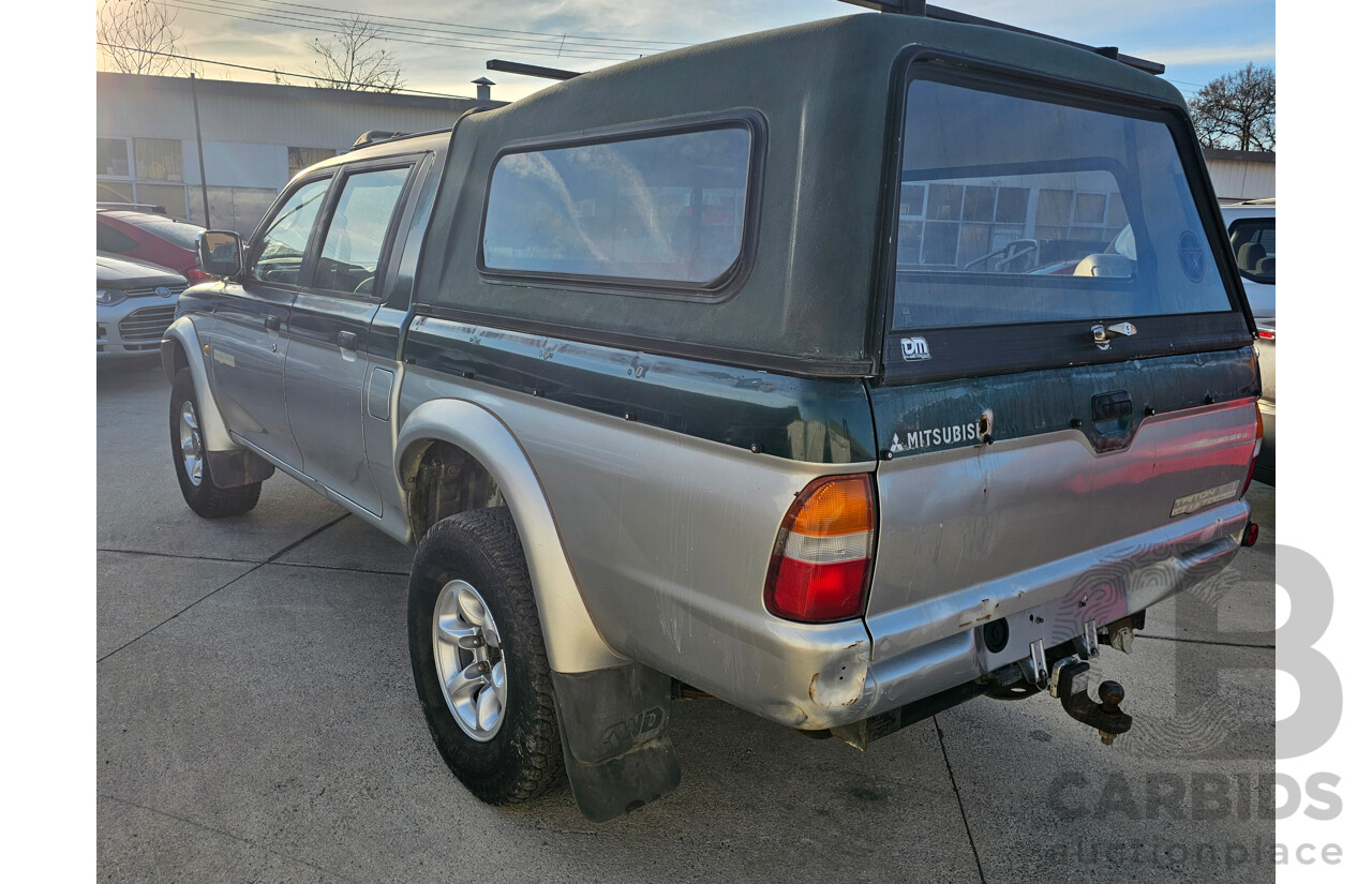 1/2001 Mitsubishi Triton GLS (4x4) MK Double Cab Utility Green 3.0L