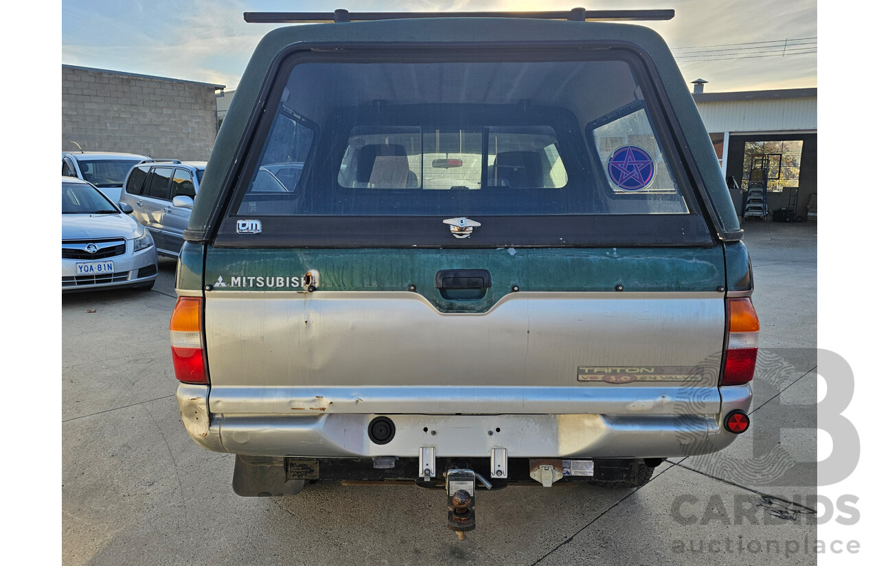 1/2001 Mitsubishi Triton GLS (4x4) MK Double Cab Utility Green 3.0L