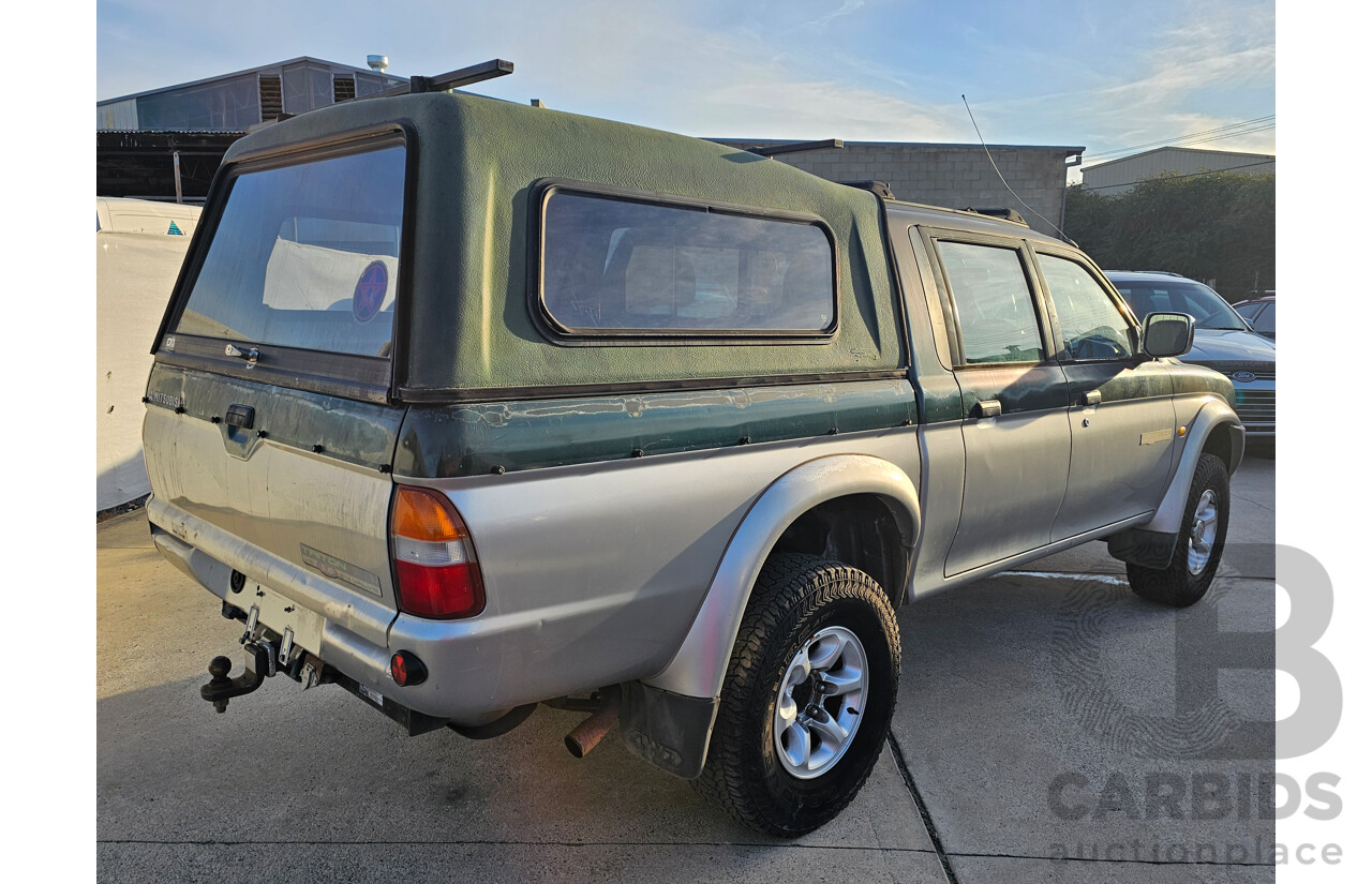 1/2001 Mitsubishi Triton GLS (4x4) MK Double Cab Utility Green 3.0L