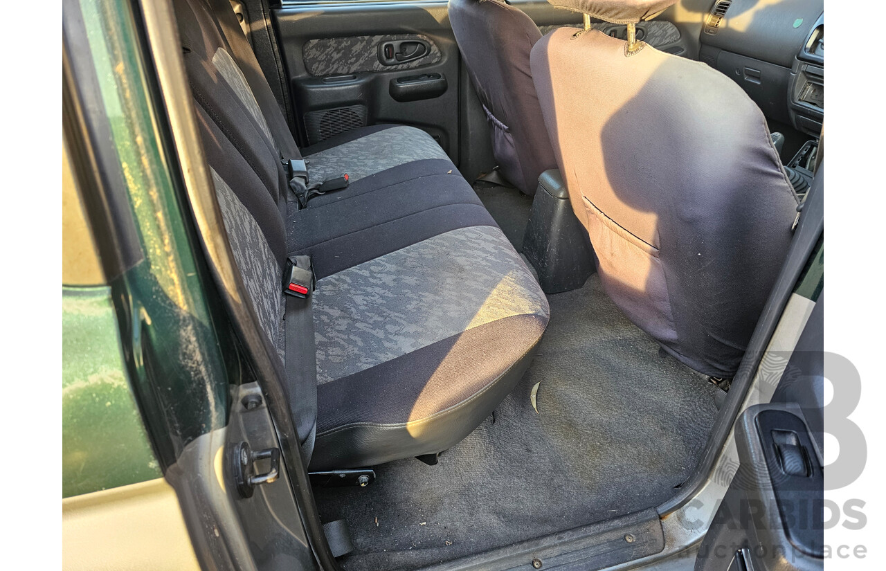 1/2001 Mitsubishi Triton GLS (4x4) MK Double Cab Utility Green 3.0L