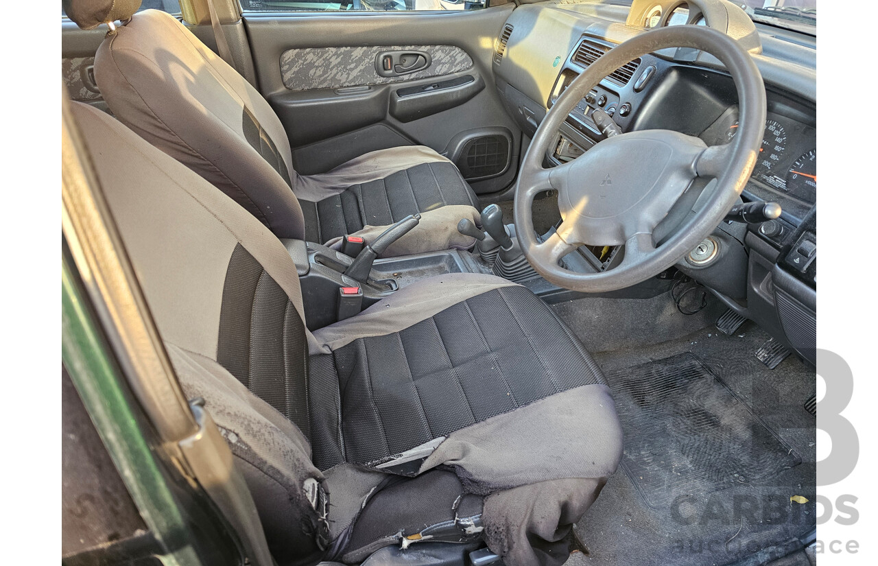 1/2001 Mitsubishi Triton GLS (4x4) MK Double Cab Utility Green 3.0L