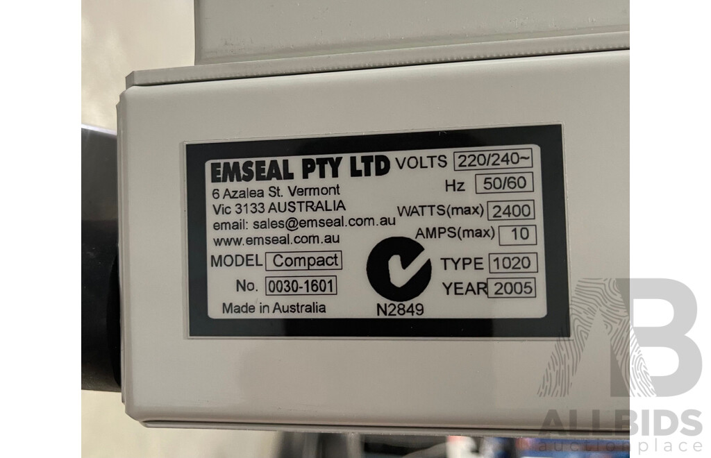 Emseal Compact Thermal Laminating Machine and Rolls of Laminating Film