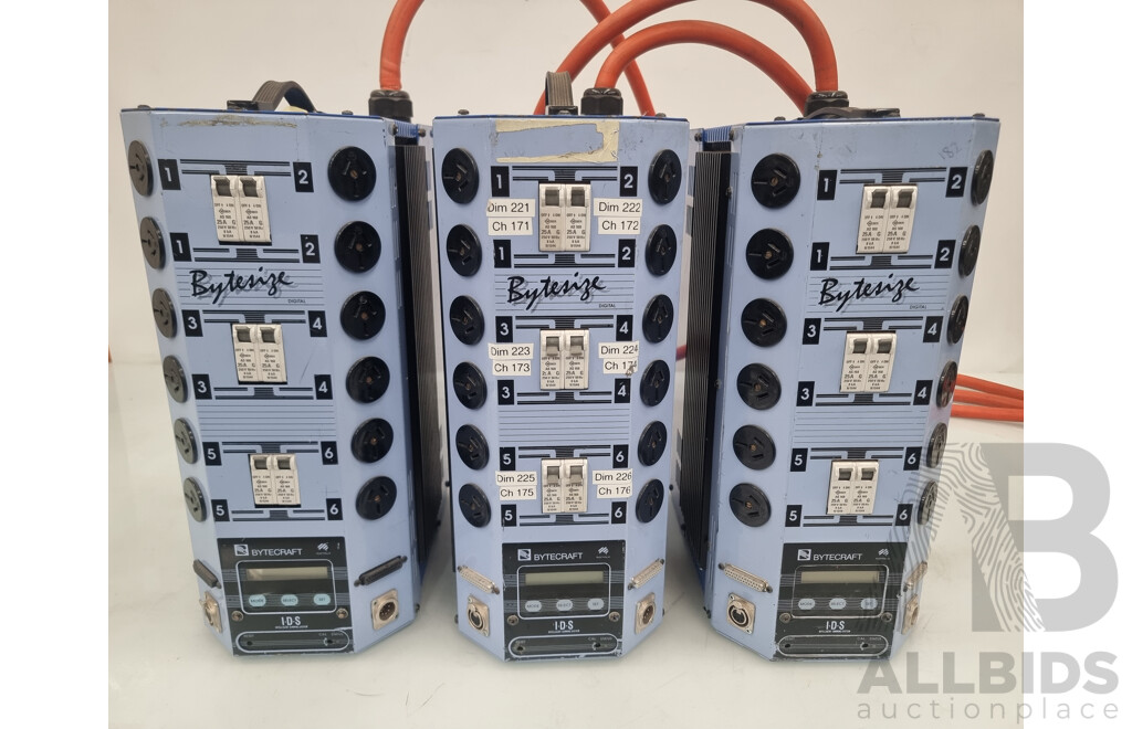 Bytecraft Bytesize 3 Phase 12 Channel Dimmer - Lot of 3