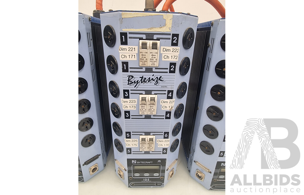 Bytecraft Bytesize 3 Phase 12 Channel Dimmer - Lot of 3