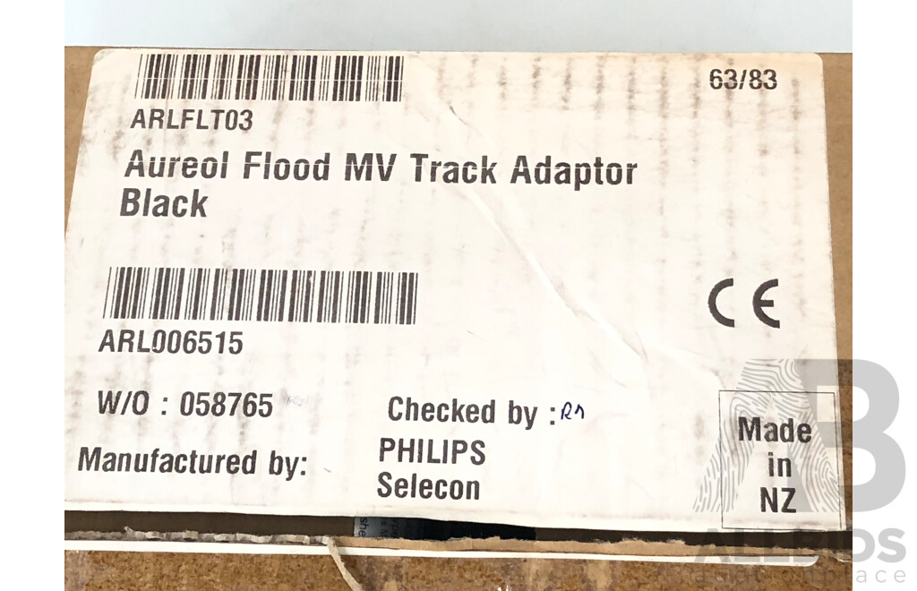 Philips Selecon Aureol Fresco Flood MV Track Lighting Adapater - Lot of Nine - Brand New