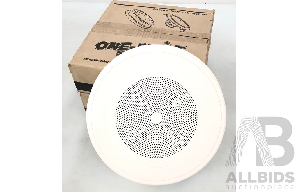 Redback One Shot 8 Inch(200mm) Surface Mount Series 5 Watt Speakers - Lot of Two - New