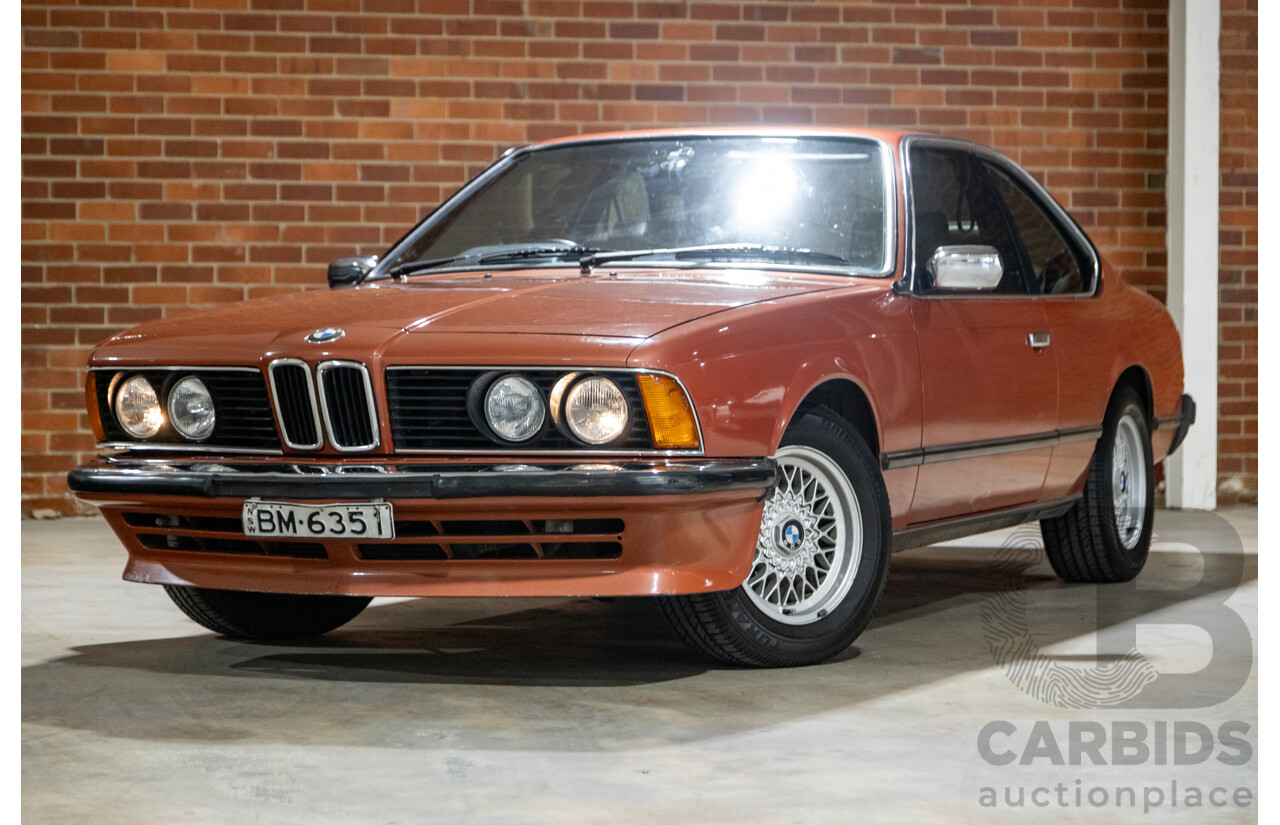 6/1982 BMW 635CSi A E24 2d Coupe Kastanienrot Metallic Red 3.4L - South African Import from the 1980s