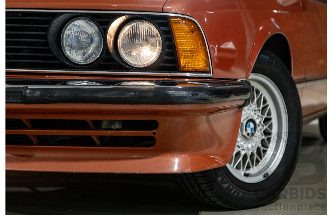 6/1982 BMW 635CSi A E24 2d Coupe Kastanienrot Metallic Red 3.4L - South African Import from the 1980s