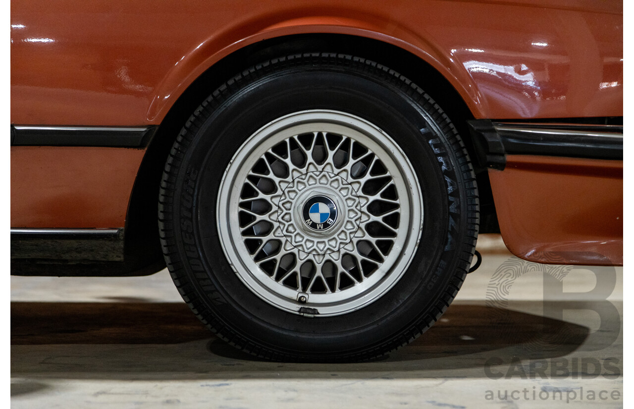 6/1982 BMW 635CSi A E24 2d Coupe Kastanienrot Metallic Red 3.4L - South African Import from the 1980s