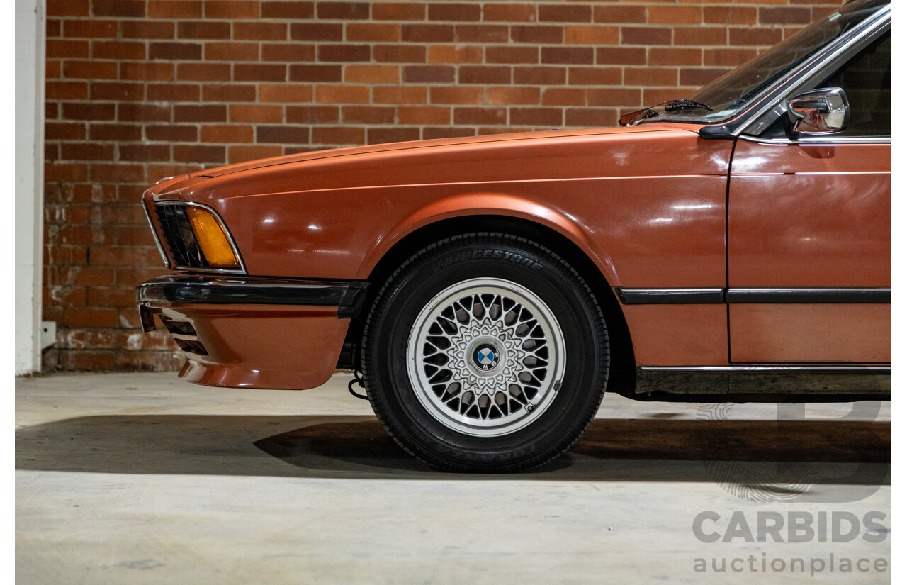 6/1982 BMW 635CSi A E24 2d Coupe Kastanienrot Metallic Red 3.4L - South African Import from the 1980s