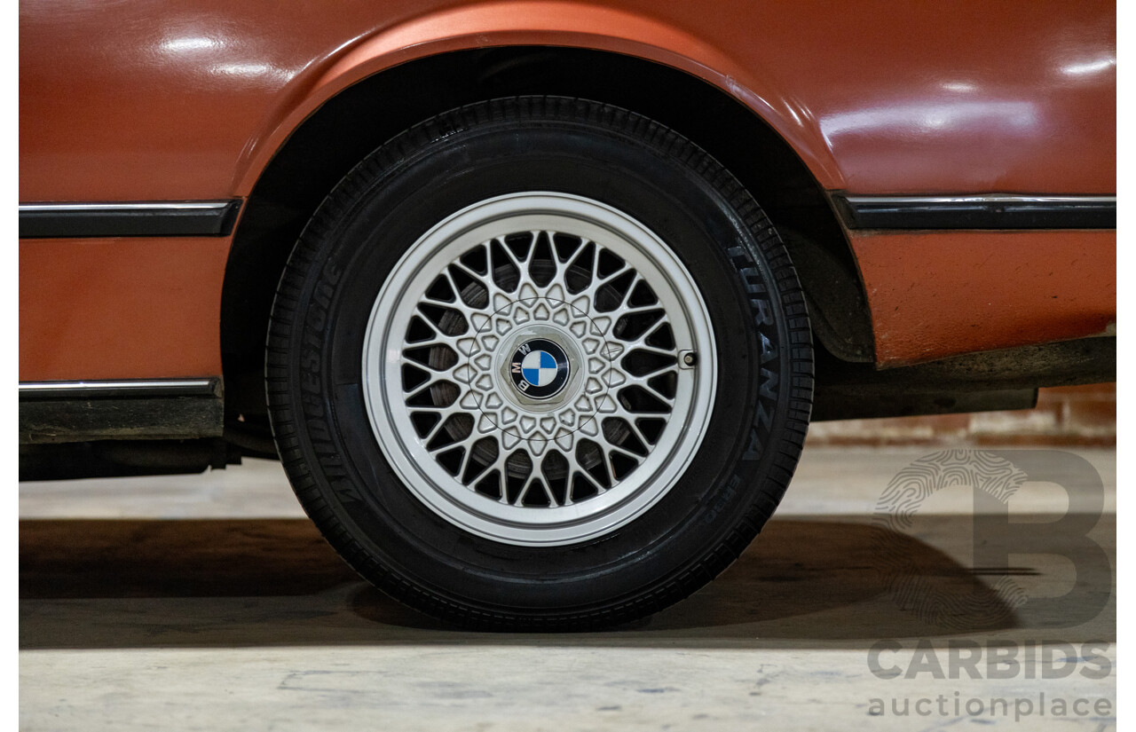 6/1982 BMW 635CSi A E24 2d Coupe Kastanienrot Metallic Red 3.4L - South African Import from the 1980s