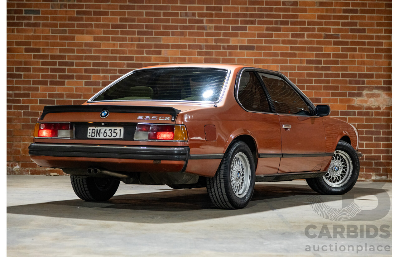 6/1982 BMW 635CSi A E24 2d Coupe Kastanienrot Metallic Red 3.4L - South African Import from the 1980s