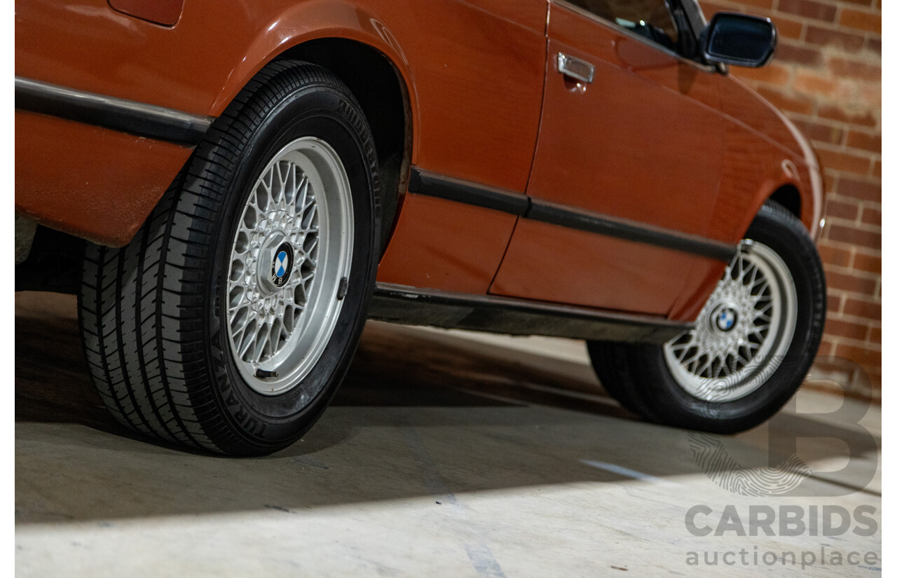 6/1982 BMW 635CSi A E24 2d Coupe Kastanienrot Metallic Red 3.4L - South African Import from the 1980s