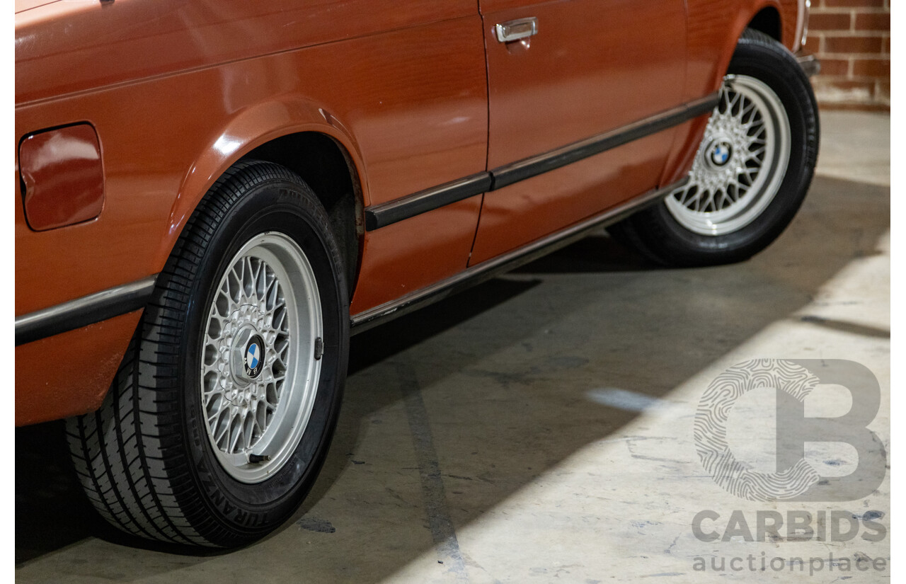 6/1982 BMW 635CSi A E24 2d Coupe Kastanienrot Metallic Red 3.4L - South African Import from the 1980s