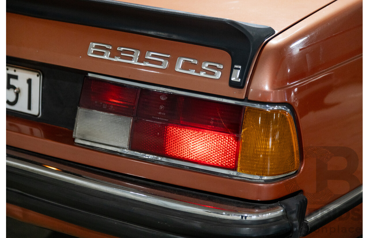 6/1982 BMW 635CSi A E24 2d Coupe Kastanienrot Metallic Red 3.4L - South African Import from the 1980s