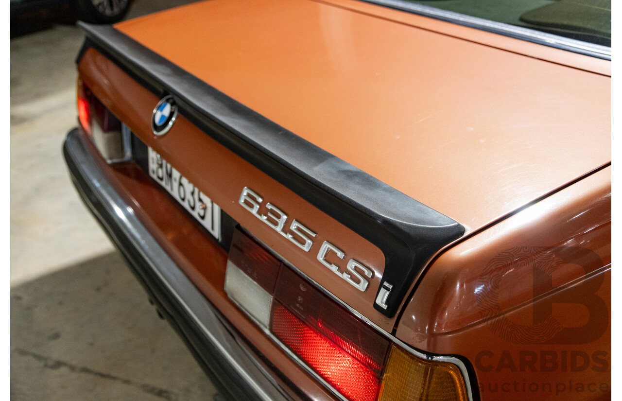 6/1982 BMW 635CSi A E24 2d Coupe Kastanienrot Metallic Red 3.4L - South African Import from the 1980s