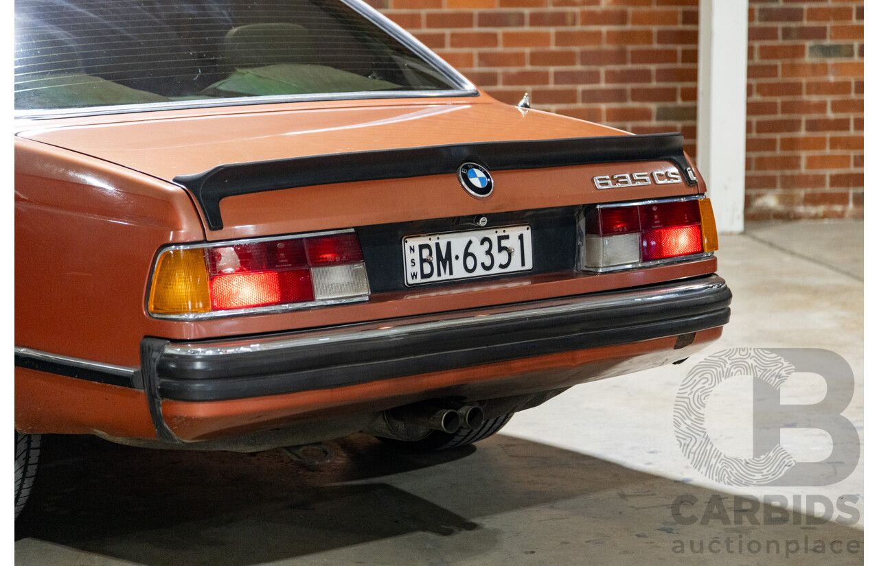6/1982 BMW 635CSi A E24 2d Coupe Kastanienrot Metallic Red 3.4L - South African Import from the 1980s