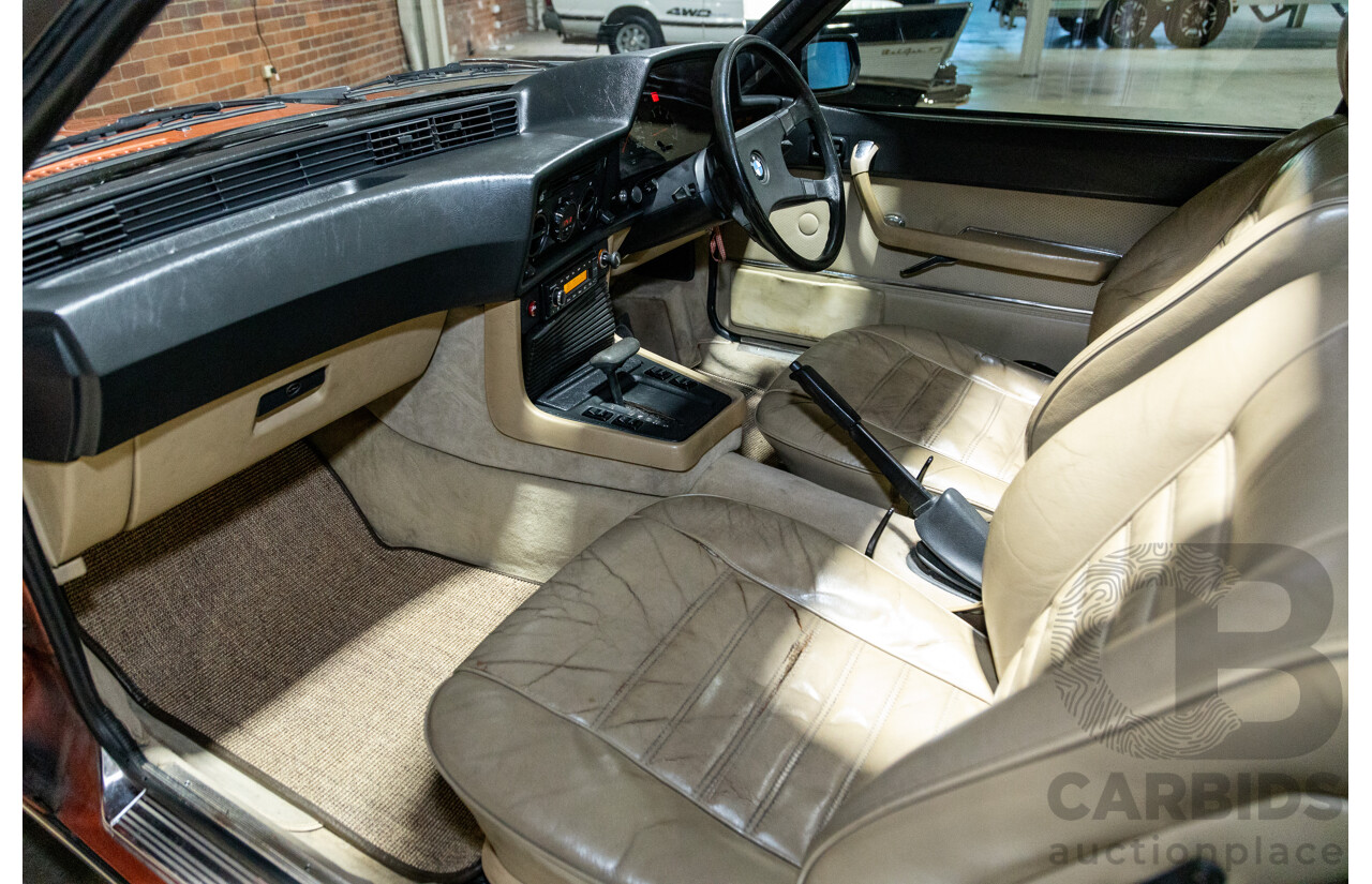 6/1982 BMW 635CSi A E24 2d Coupe Kastanienrot Metallic Red 3.4L - South African Import from the 1980s