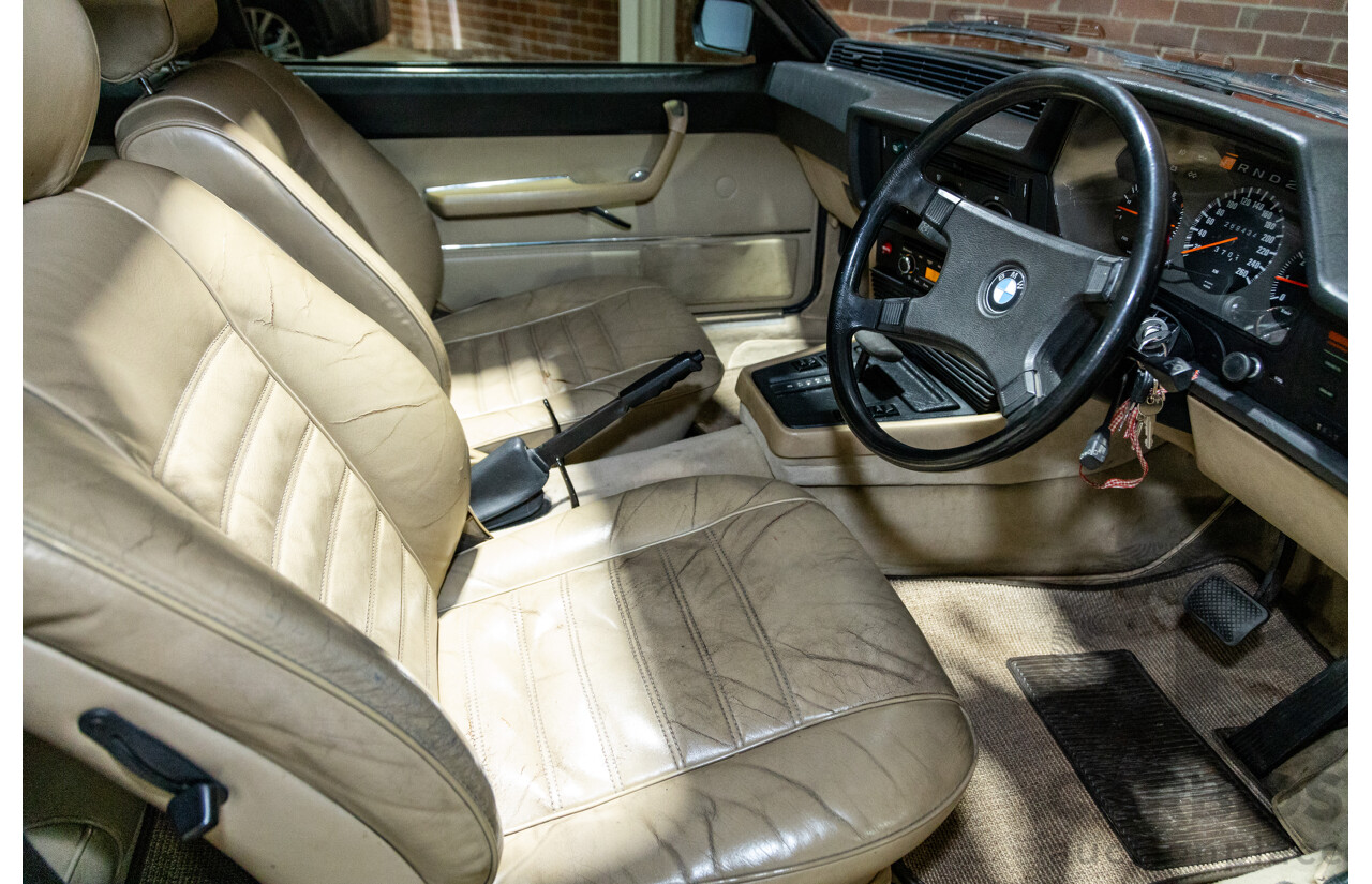 6/1982 BMW 635CSi A E24 2d Coupe Kastanienrot Metallic Red 3.4L - South African Import from the 1980s