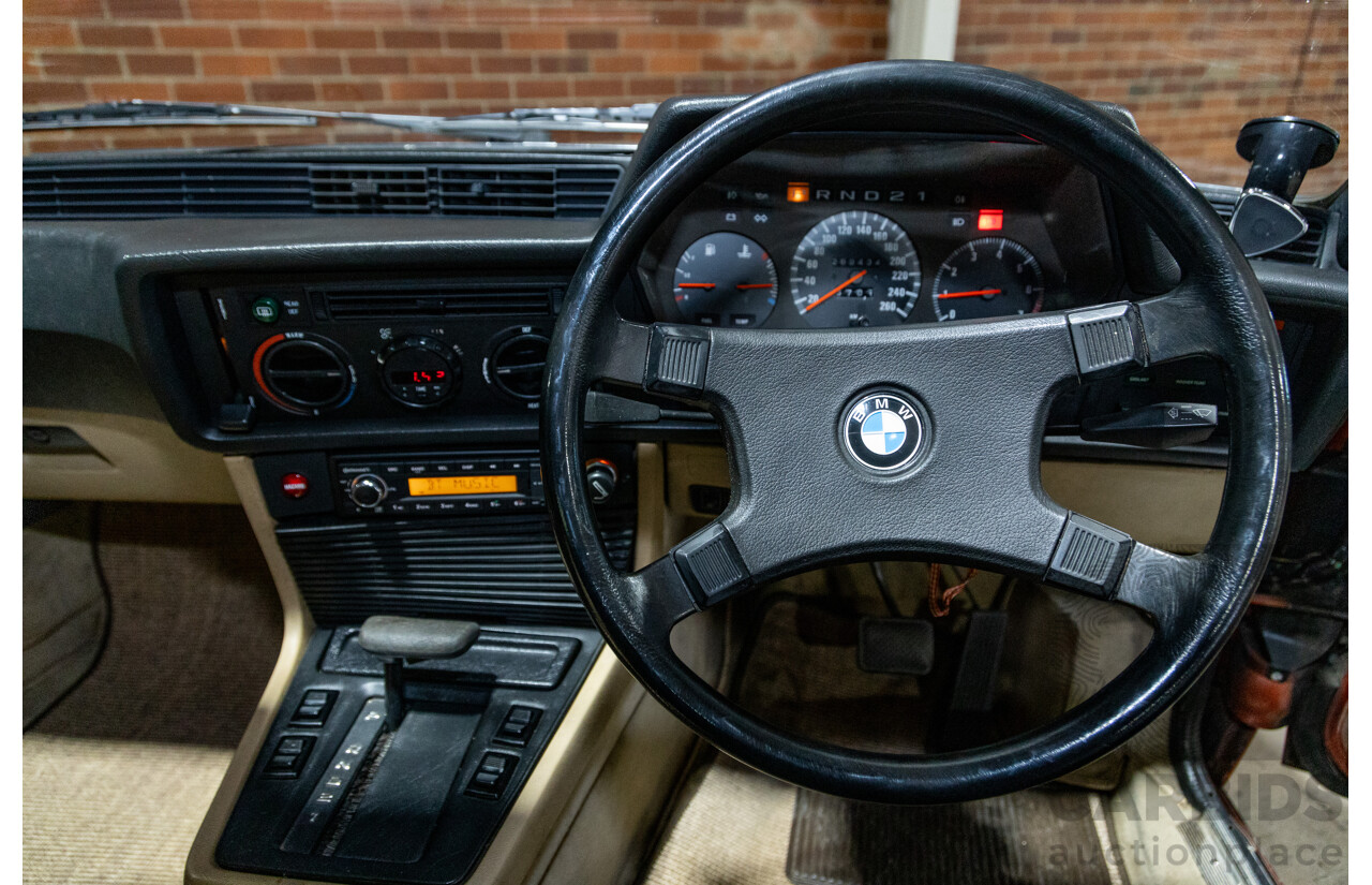 6/1982 BMW 635CSi A E24 2d Coupe Kastanienrot Metallic Red 3.4L - South African Import from the 1980s