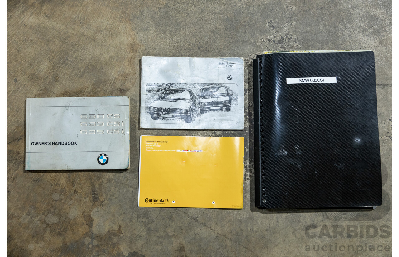 6/1982 BMW 635CSi A E24 2d Coupe Kastanienrot Metallic Red 3.4L - South African Import from the 1980s