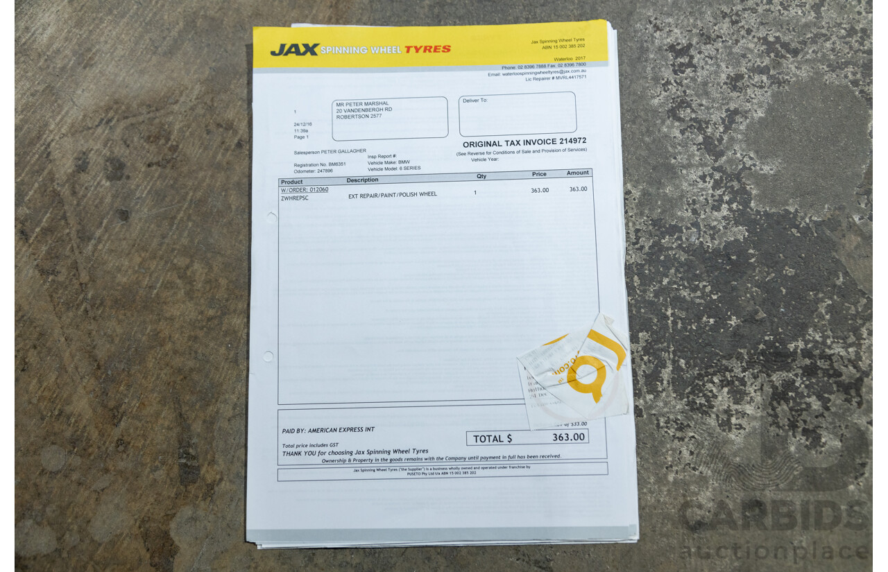 6/1982 BMW 635CSi A E24 2d Coupe Kastanienrot Metallic Red 3.4L - South African Import from the 1980s