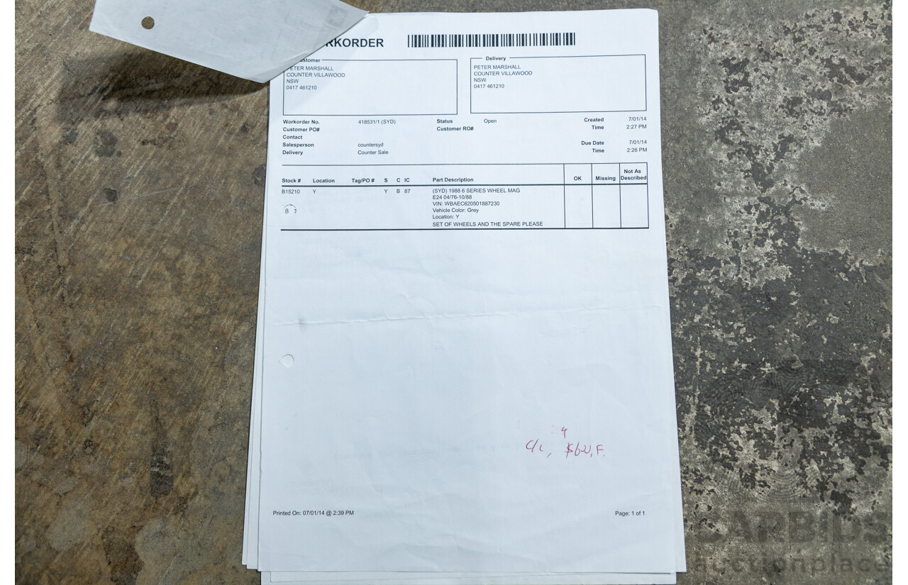 6/1982 BMW 635CSi A E24 2d Coupe Kastanienrot Metallic Red 3.4L - South African Import from the 1980s