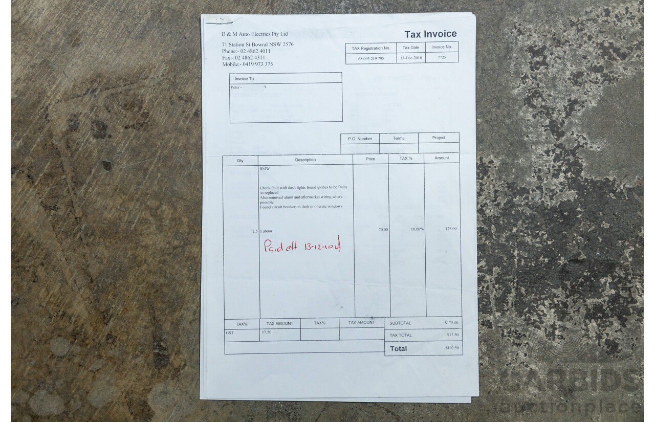 6/1982 BMW 635CSi A E24 2d Coupe Kastanienrot Metallic Red 3.4L - South African Import from the 1980s