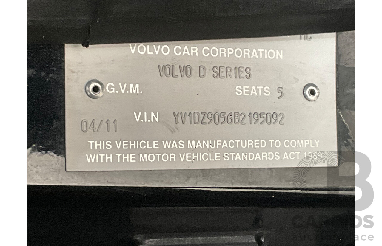 4/2011 Volvo XC60 T6 R-Design (AWD) DZ MY12 4d Wagon Black Turbo 3.0L