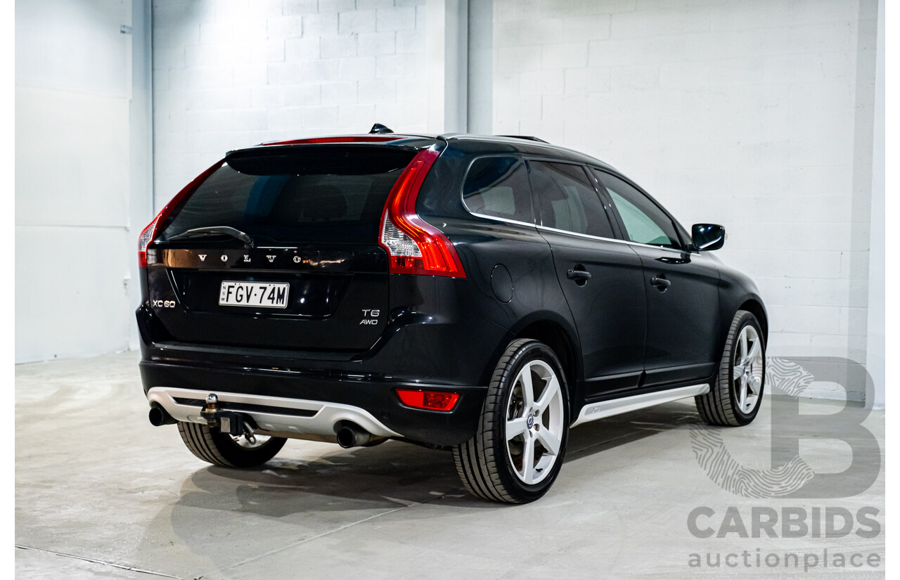 4/2011 Volvo XC60 T6 R-Design (AWD) DZ MY12 4d Wagon Black Turbo 3.0L