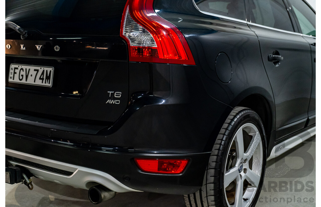 4/2011 Volvo XC60 T6 R-Design (AWD) DZ MY12 4d Wagon Black Turbo 3.0L