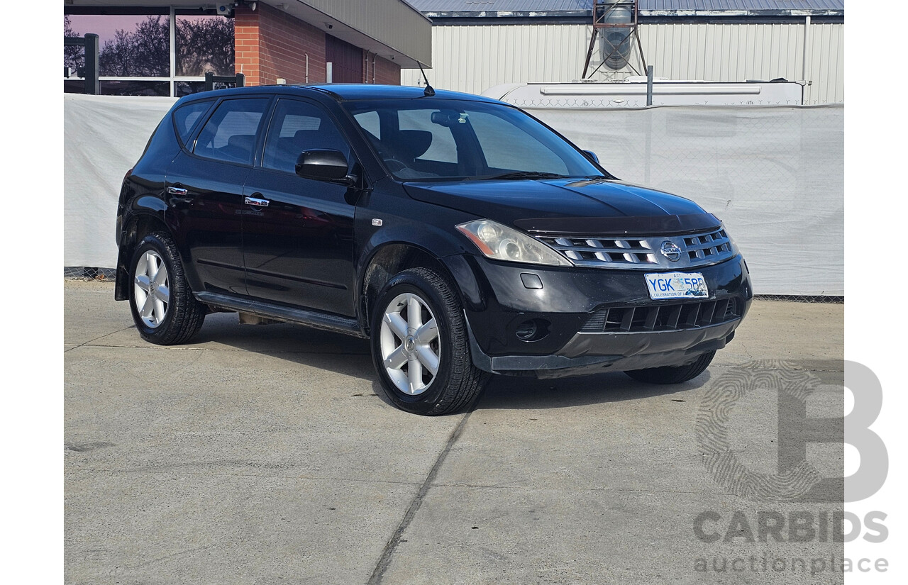 2/2006 Nissan Murano ST Z50 4d Wagon Black 3.5L