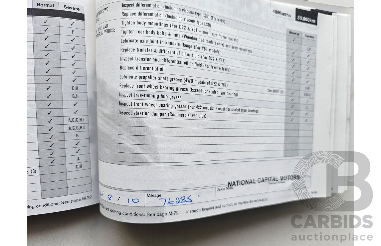 2/2006 Nissan Murano ST Z50 4d Wagon Black 3.5L