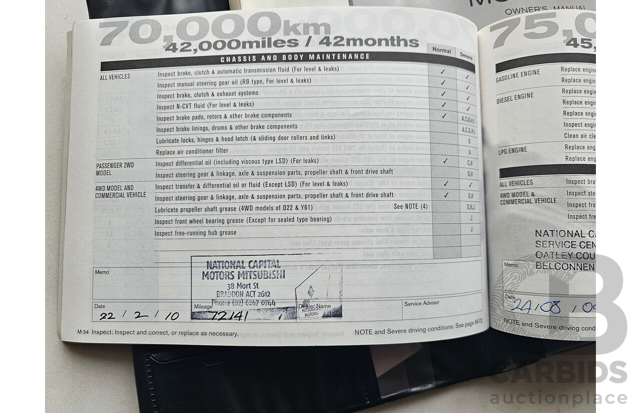 2/2006 Nissan Murano ST Z50 4d Wagon Black 3.5L