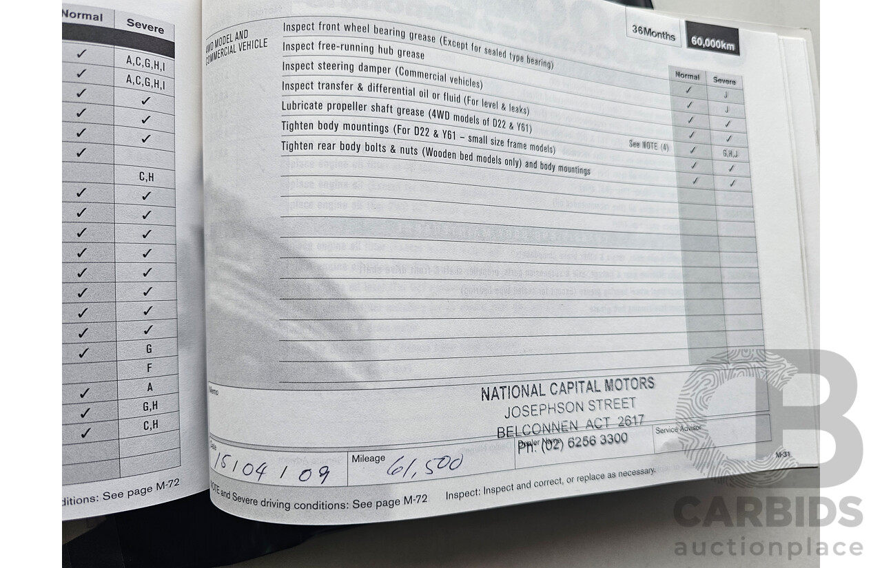 2/2006 Nissan Murano ST Z50 4d Wagon Black 3.5L