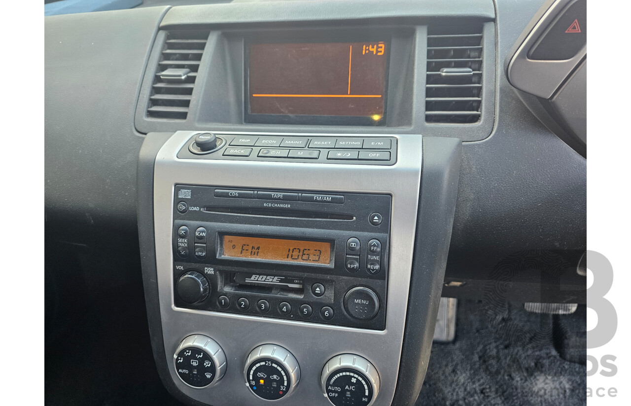 2/2006 Nissan Murano ST Z50 4d Wagon Black 3.5L