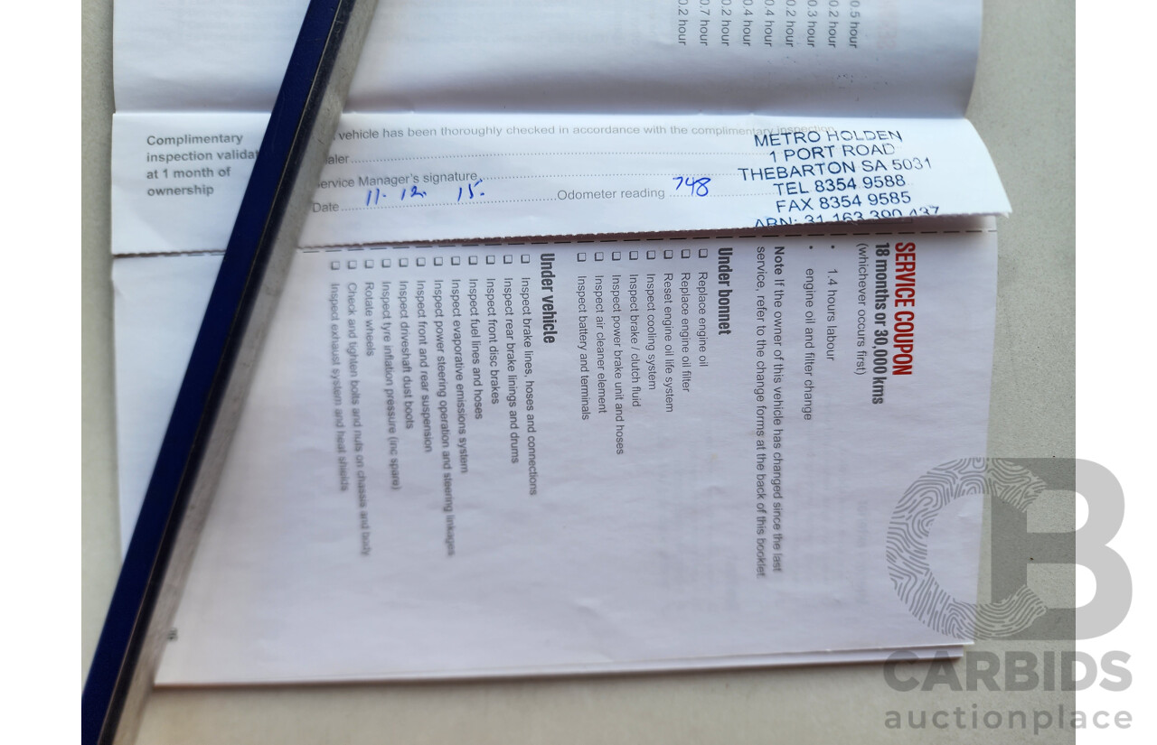 10/2015 Holden Trax LS FWD TJ 4D Wagon Red 1.8L