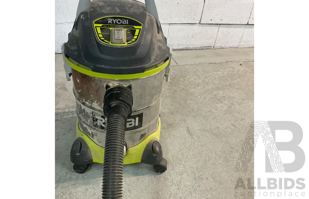 Ryobi 20L Stainless Steel Wet Dry Workshop Vacuum