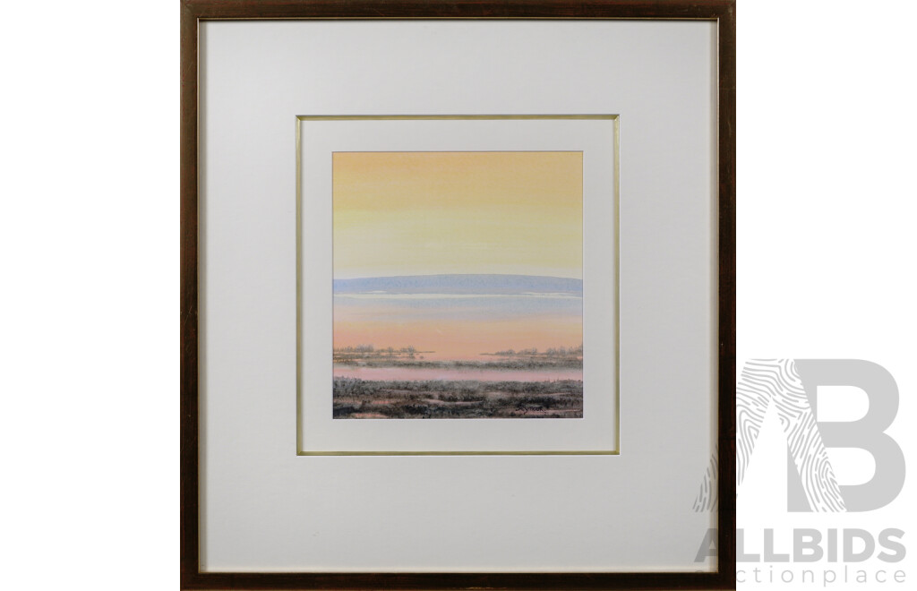 Dermot Seymour, Two Framed Watercolour Landscapes, 'Tidal Ambiguities' Together with Another (2)