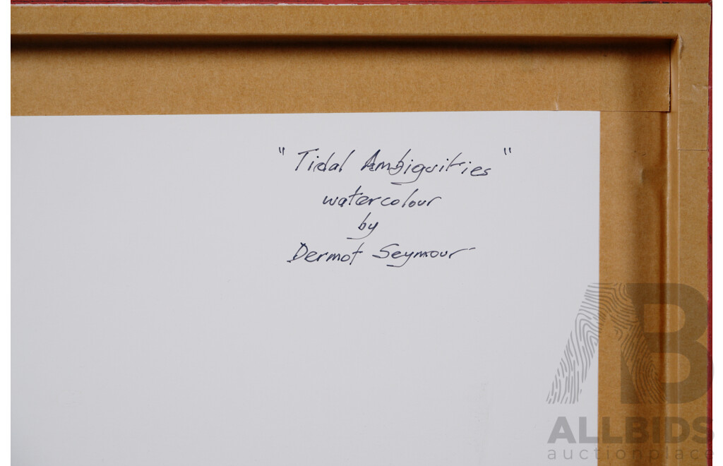 Dermot Seymour, Two Framed Watercolour Landscapes, 'Tidal Ambiguities' Together with Another (2)