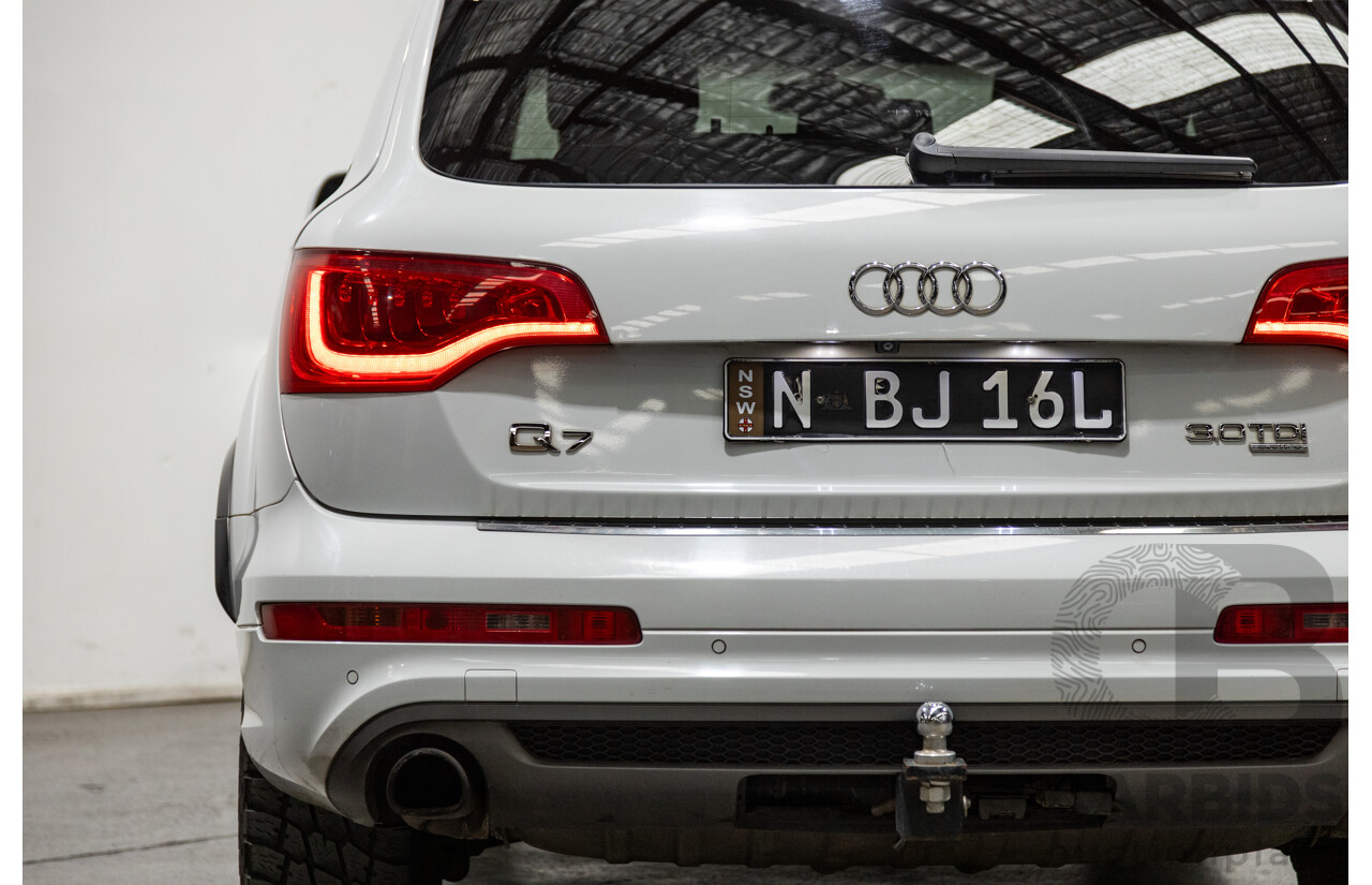 6/2014 Audi Q7 3.0 TDI S-Line Package Quattro (AWD) MY14 4d Wagon White Turbo Diesel 3.0L - 7 Seater