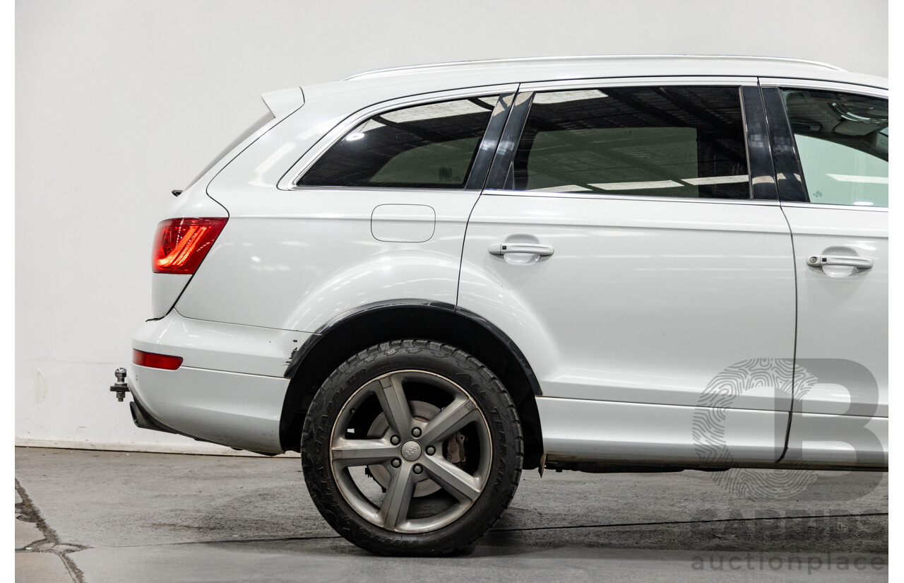 6/2014 Audi Q7 3.0 TDI S-Line Package Quattro (AWD) MY14 4d Wagon White Turbo Diesel 3.0L - 7 Seater
