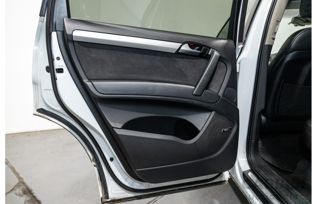 6/2014 Audi Q7 3.0 TDI S-Line Package Quattro (AWD) MY14 4d Wagon White Turbo Diesel 3.0L - 7 Seater