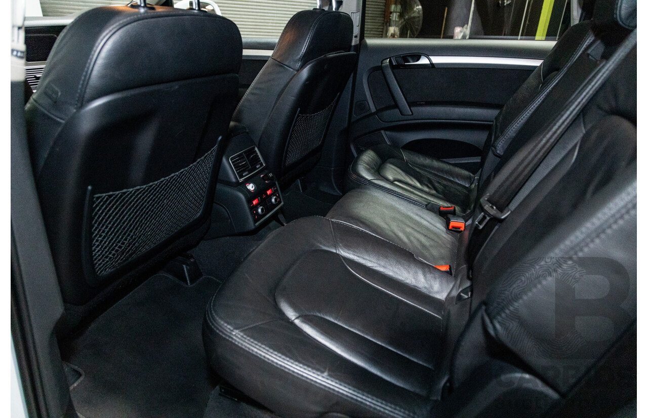 6/2014 Audi Q7 3.0 TDI S-Line Package Quattro (AWD) MY14 4d Wagon White Turbo Diesel 3.0L - 7 Seater