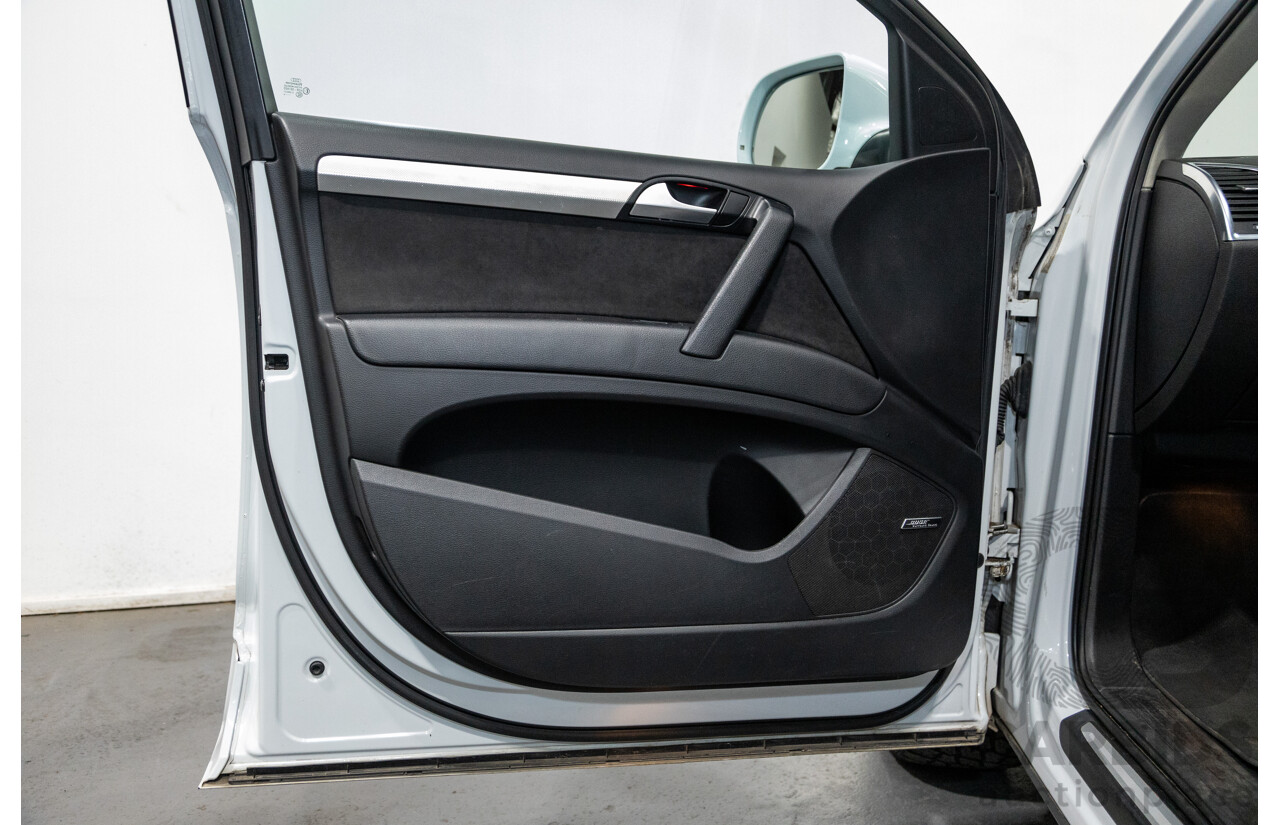 6/2014 Audi Q7 3.0 TDI S-Line Package Quattro (AWD) MY14 4d Wagon White Turbo Diesel 3.0L - 7 Seater