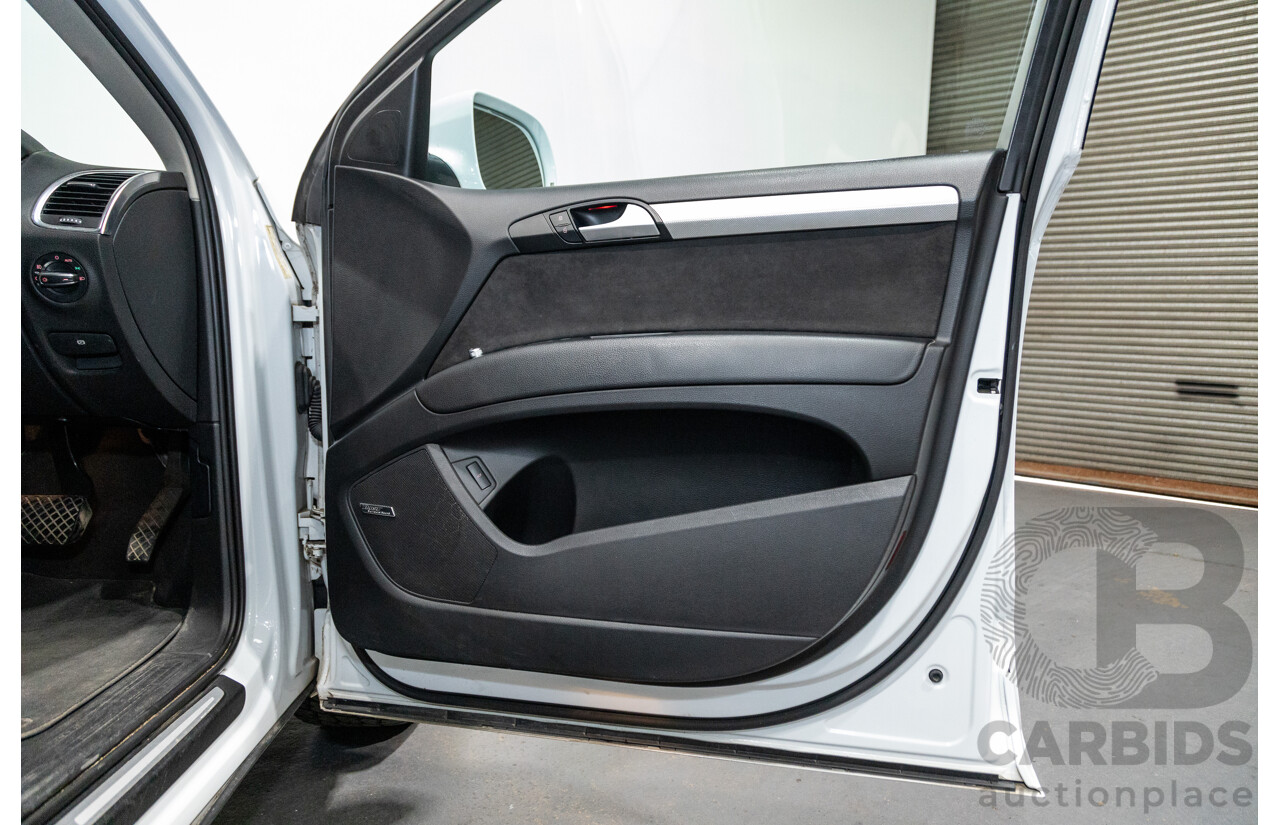 6/2014 Audi Q7 3.0 TDI S-Line Package Quattro (AWD) MY14 4d Wagon White Turbo Diesel 3.0L - 7 Seater