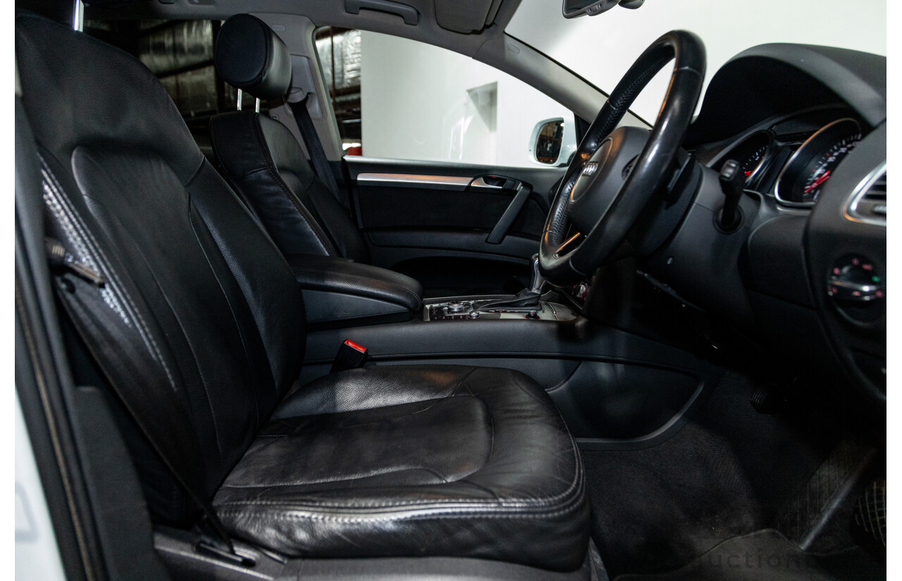 6/2014 Audi Q7 3.0 TDI S-Line Package Quattro (AWD) MY14 4d Wagon White Turbo Diesel 3.0L - 7 Seater