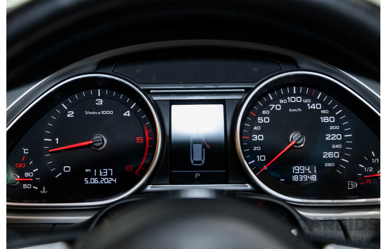 6/2014 Audi Q7 3.0 TDI S-Line Package Quattro (AWD) MY14 4d Wagon White Turbo Diesel 3.0L - 7 Seater